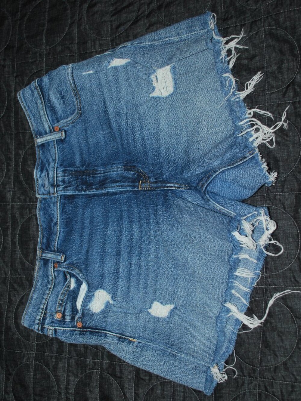 High Rise Denim shorts size 14